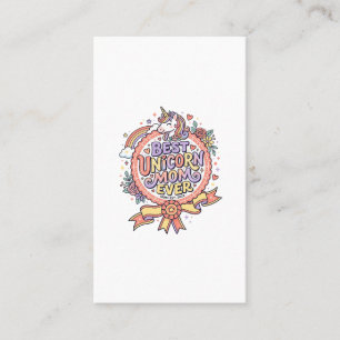 Carte De Visite Licorne Meilleure Maman Licorne Jamais Fantaisiste
