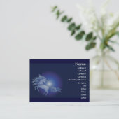 Carte De Visite licorne - personnalisable (Debout devant)