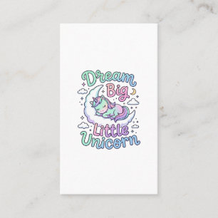 Carte De Visite Licorne rêve grand petit cadeau licorne idée vecte