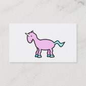 Carte De Visite Licorne rose (Dos)