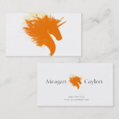 Carte De Visite Licorne sur le feu (Devant / Derrière)