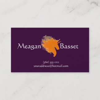 Carte De Visite Licorne sur le feu