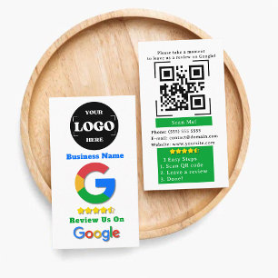 Carte De Visite Lien de code QR personnalisé Google Review Busines