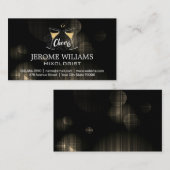 Carte De Visite Lien de verre Martini (Devant / Derrière)