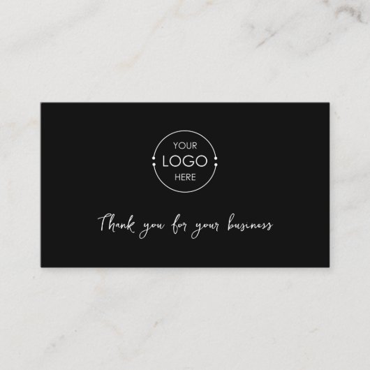 Carte De Visite Lien d'évaluation du logo de l'entreprise Code QR  (Devant)