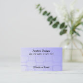 Carte De Visite Liens bleus classiques (Debout devant)