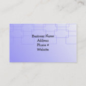 Carte De Visite Liens bleus classiques (Dos)