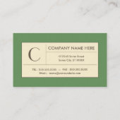 Carte De Visite lierre de raffinage (Dos)