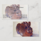 Carte De Visite Lièvre jeune par Albrecht Dürer (Devant / Derrière)