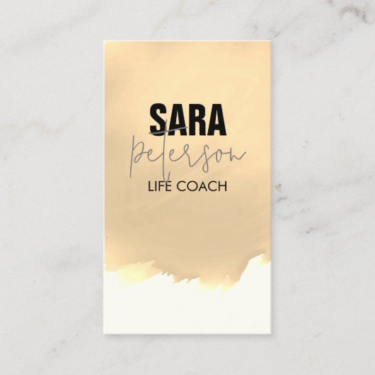 Carte De Visite Life Coach amélioration personnelle (Devant)