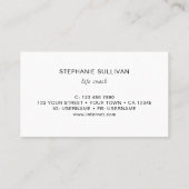 Carte De Visite Life Coach Botanical (Dos)