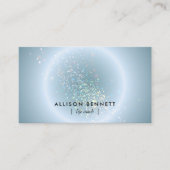 Carte De Visite Life Coach Celestial Glow Minimal Dusty Blue (Devant)
