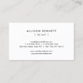 Carte De Visite Life Coach Celestial Glow Minimal Soft Lavender (Dos)