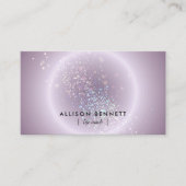 Carte De Visite Life Coach Celestial Glow Minimal Soft Lavender (Devant)