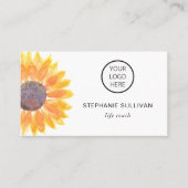 Carte De Visite Life Coach Your Logo Botanical (Devant)