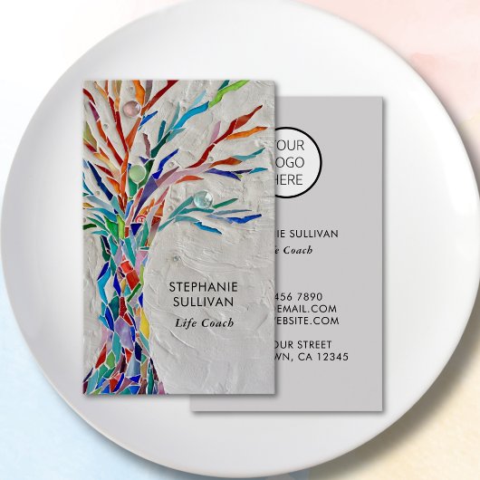 Carte De Visite Life Coach Your Logo Tree Of Life