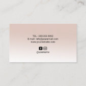 Carte De Visite Life Tree Gold Circle Yoga Méditation Spa de bien- (Dos)