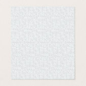 Carte De Visite Light Gray Geometric Floral Pattern (Extérieur déplié)