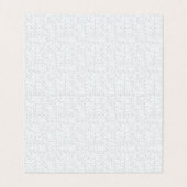 Carte De Visite Light Gray Geometric Floral Pattern (Intérieur déplié)