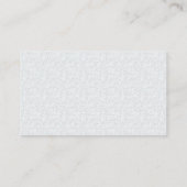 Carte De Visite Light Gray Geometric Floral Pattern (Dos)
