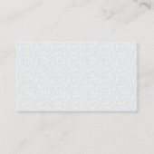 Carte De Visite Light Gray Geometric Floral Pattern (Devant)