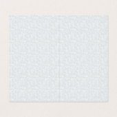 Carte De Visite Light Gray Geometric Floral Pattern (Intérieur déplié)