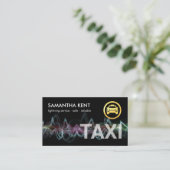 Carte De Visite Lightning Fast Taxi Driver Service (Debout devant)