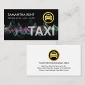 Carte De Visite Lightning Fast Taxi Driver Service (Devant / Derrière)