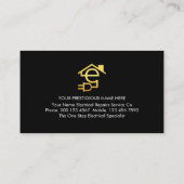 Carte De Visite Lightning On Electric Service (Dos)