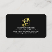 Carte De Visite Lightning Powers Gold Letter-e Circuit Home (Dos)