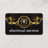 Carte De Visite Lightning Powers Home Electrical Circuit (Devant)