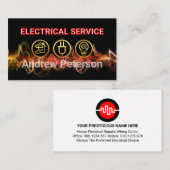 Carte De Visite Lightning Powers Up Your Name (Devant / Derrière)