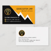 Carte De Visite Lightning Powers Your Electric Name (Devant / Derrière)