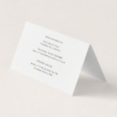 Carte De Visite Ligne art Mode maquillage, maquillage marque artis (Dos)