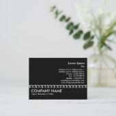 Carte De Visite Ligne blanche - Noir (Debout devant)