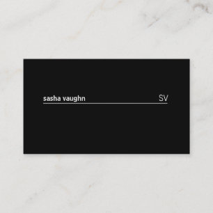 Carte De Visite Ligne blanche simple