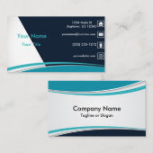 Carte De Visite Ligne bleue (Devant / Derrière)