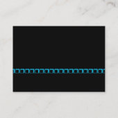 Carte De Visite Ligne bleue - Noir (Dos)