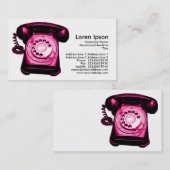 Carte De Visite Ligne d'assistance téléphonique - Crimson (Devant / Derrière)