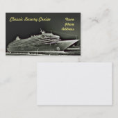 Carte De Visite Ligne de croisière de luxe classique (Devant / Derrière)