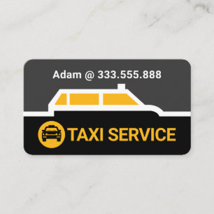 Carte De Visite Ligne de taxi de la route frontalière