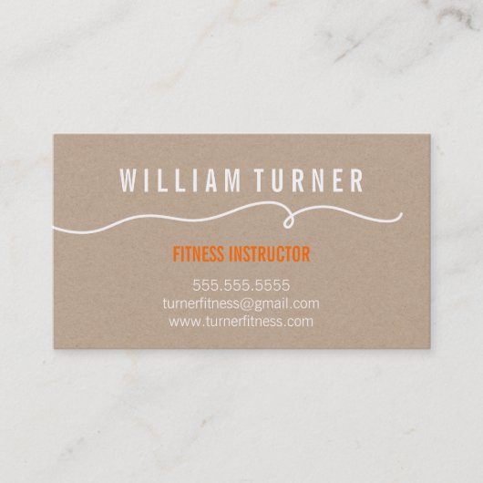 Carte De Visite LIGNE DE TRAITEMENT À LA MAIN simple griffonner kr (Devant)