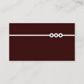 Carte De Visite Ligne de trois hublots - Brown foncé (Dos)