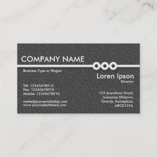 Carte De Visite Ligne de trois hublots - Texture gris foncé