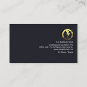 Carte De Visite Ligne électrique Creative Gold Building (Dos)