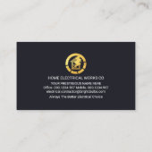 Carte De Visite Ligne électrique Gold Building (Dos)