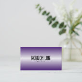Carte De Visite Ligne Horizon - Violet (Debout devant)