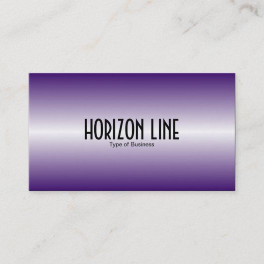 Carte De Visite Ligne Horizon - Violet (Devant)