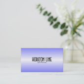 Carte De Visite Ligne horizontale - Bleu (Debout devant)