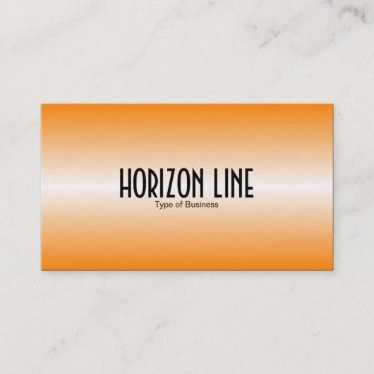 Carte De Visite Ligne horizontale - orange (Devant)